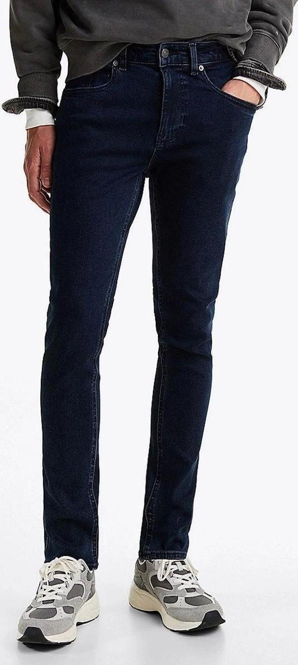 Tommy Hilfiger Erkek Austin Slim Dar Paça Kot Pantolon - Image 1