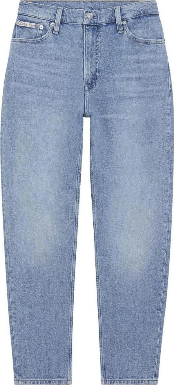 Calvin Klein Kadın Yüksek Bel Denim Mavi Kot Pantolon - Image 1