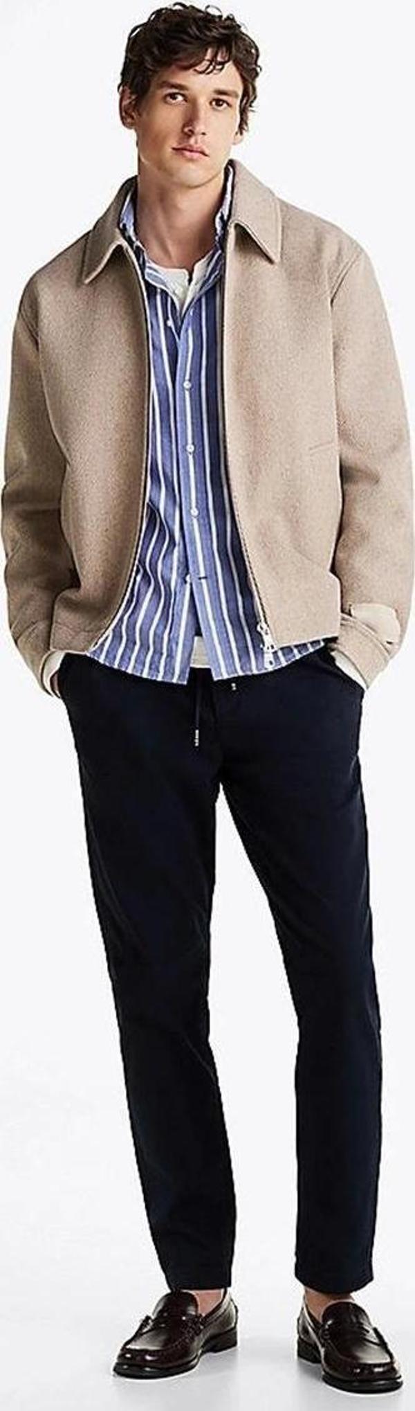 Tommy Hilfiger Erkek Lacivert Chıno Pantolon - Image 1