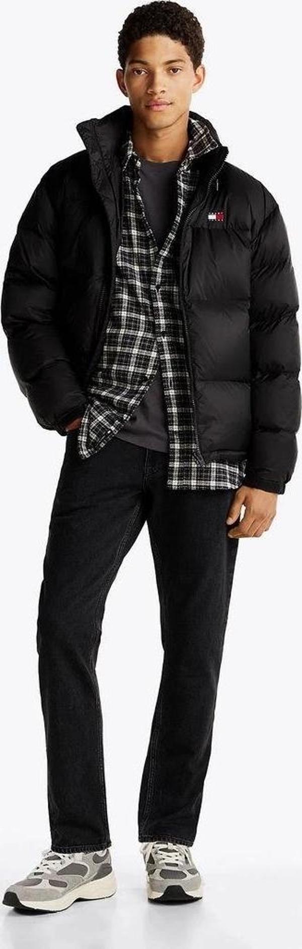 Tommy Hilfiger Erkek  Scanton Solmuş Siyah İnce Kot Pantolon - Image 1
