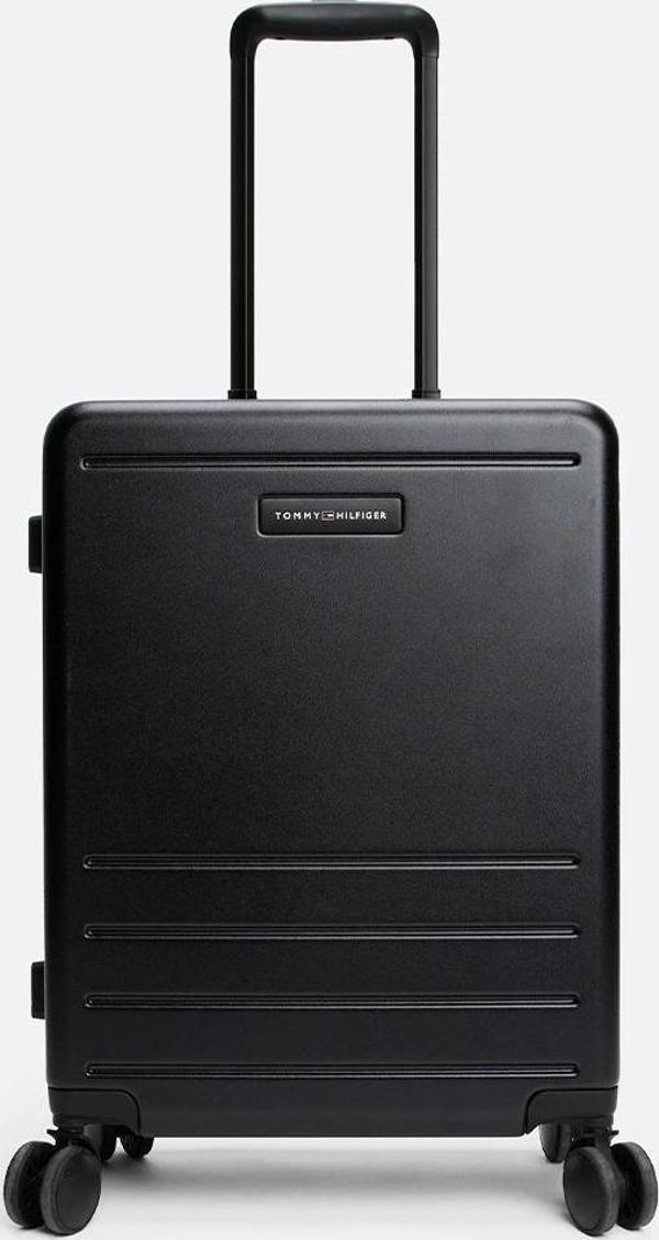 Tommy Hilfiger Unisex  Kabin boy Siyah Valiz - Image 1