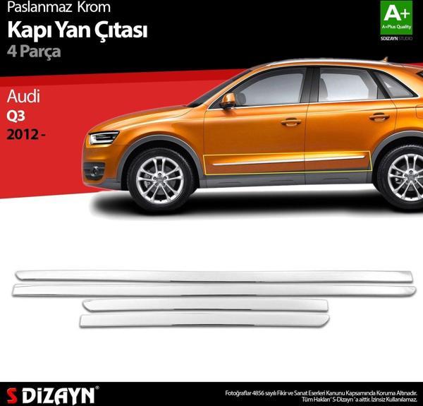 Audi Q3 Uyumlu Krom Kapı Yan Çıtası 2012 Üzeri - Image 1