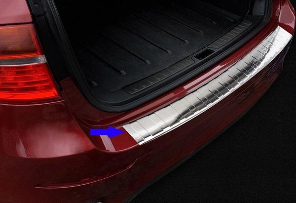 Bmw X6 Uyumlu E71 Krom Arka Tampon Eşiği 2007-2018 - Image 1