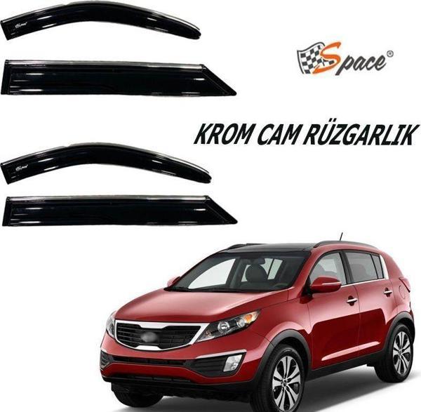 Krom Cam Rüzgarlığı  Kia Sportage 2011-2017/ Caru415 - Image 1