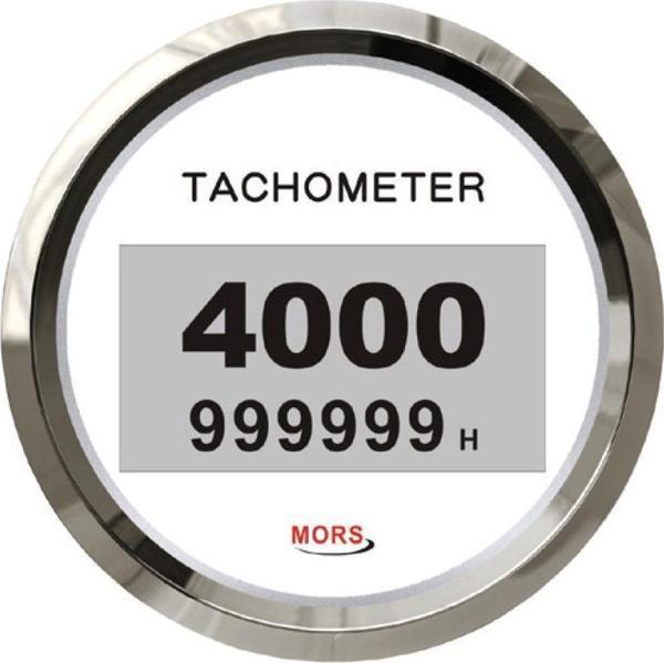 Mors Dijital Devir Göstergesi 4000 Rpm 12-24 Volt Beyaz - Image 1
