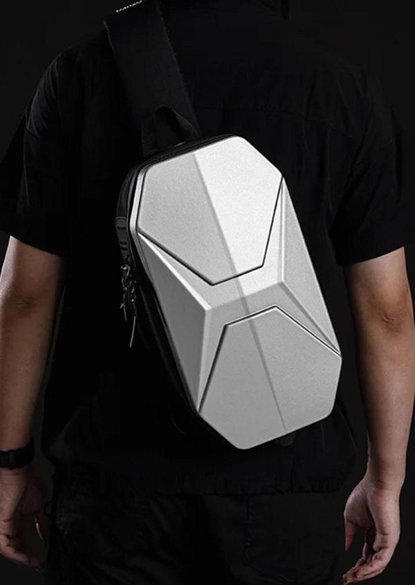 Erkek Çok Cepli ABS Bel ve Göğüs Çantası Gri 9500 - Image 1