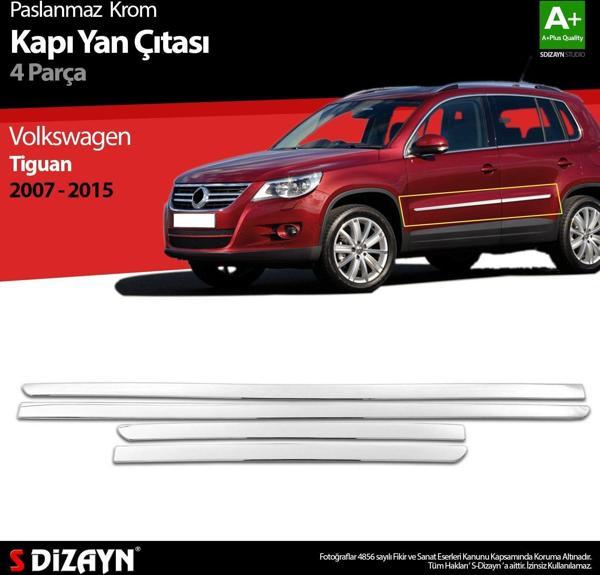Volkswagen Tiguan Uyumlu Krom Kapı Yan Çıtası 2007-2015 - Image 1