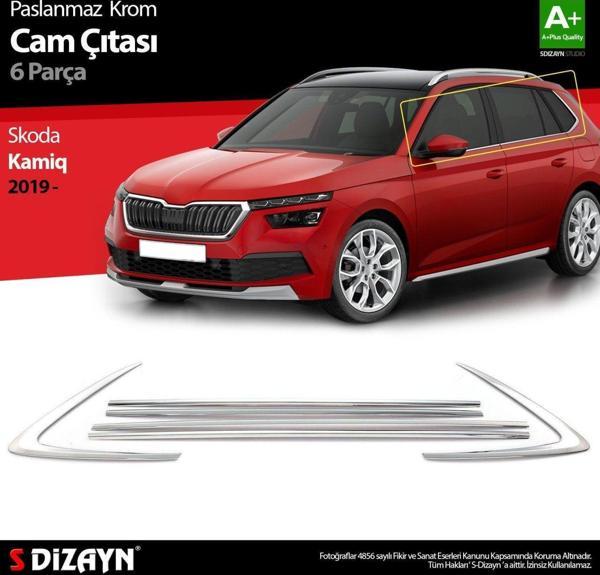Skoda Kamiq Uyumlu Krom Cam Çıtası 6 Parça 2019 Üzeri - Image 1