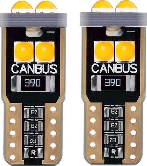 Dekoratif Led Ampul T10-6Smd 3030 Canbus 12V Çift Turuncu / Laam866 - Image 1