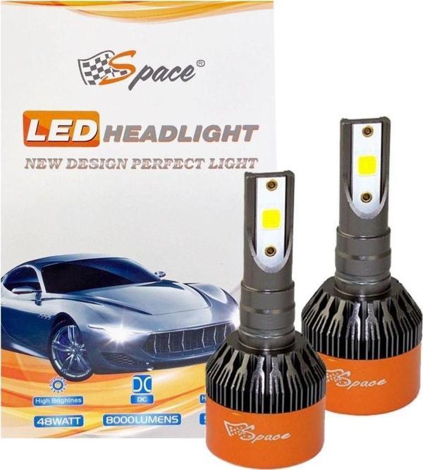 Led Far Ampulü Beyaz 48W 12V 8000Lm H7 / Laam90 - Image 1