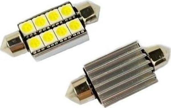 Ledli Dekoratif Sofit Ampul 2X8 Smd Canbus Beyaz 12V/Laam163 - Image 1