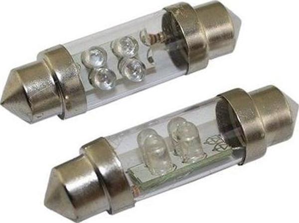 Sofit Dekoratif Led Ampul (2X4Led) Mavi 12V/ Laam113-2-12 - Image 1