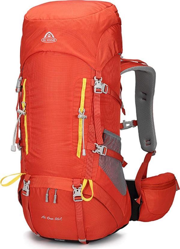 Outdoor Kamp ve Yürüyüş Sırt Çantası (50  Litre) Turuncu 8197 - Image 1