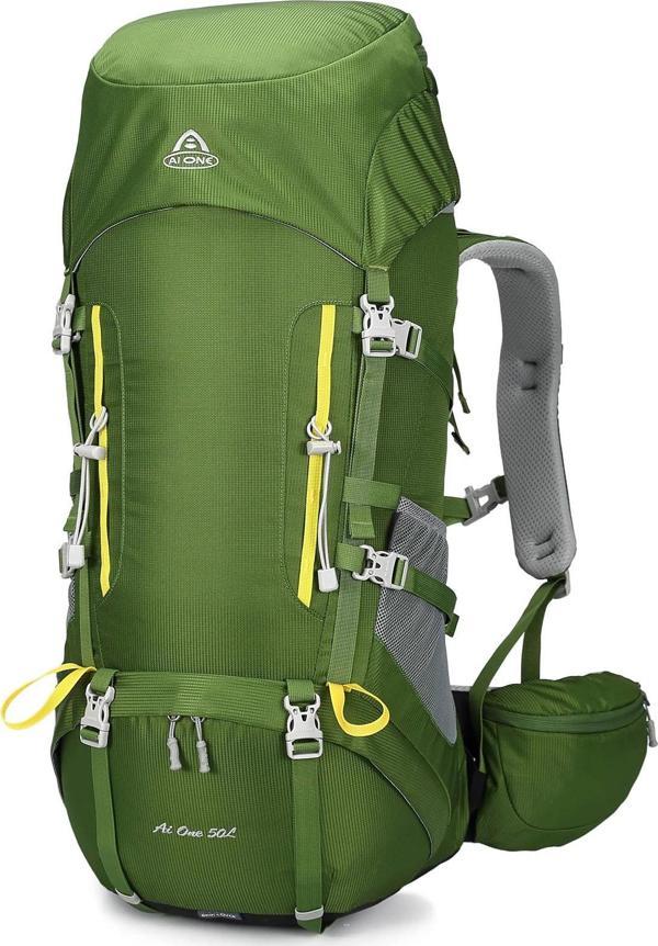 Outdoor Kamp ve Yürüyüş Sırt Çantası (50  Litre) Yeşil 8197 - Image 1