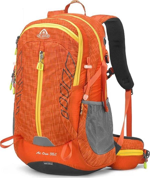 Outdoor Kamp ve Yürüyüş Sırt Çantası (38  Litre Kapasiteli) Turuncu 9922 - Image 1