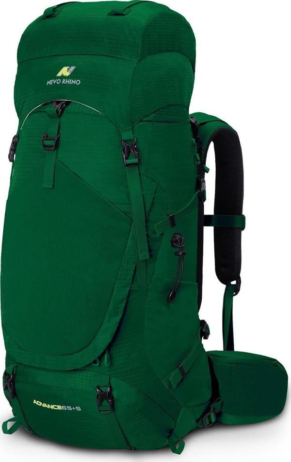 Profesyonel Outdoor Dağcılık, Kamp ve Yürüyüş Sırt Çantası (65+5  Litre) Yeşil 8921 - Image 1