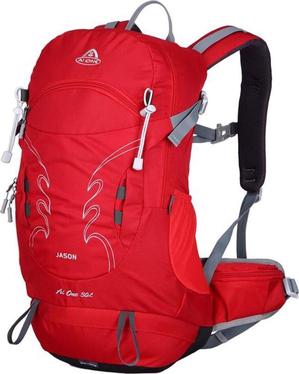 Outdoor Kamp ve Yürüyüş Sırt Çantası (30 Litre Kapasiteli) Kırmızı DSC1869 - Image 1