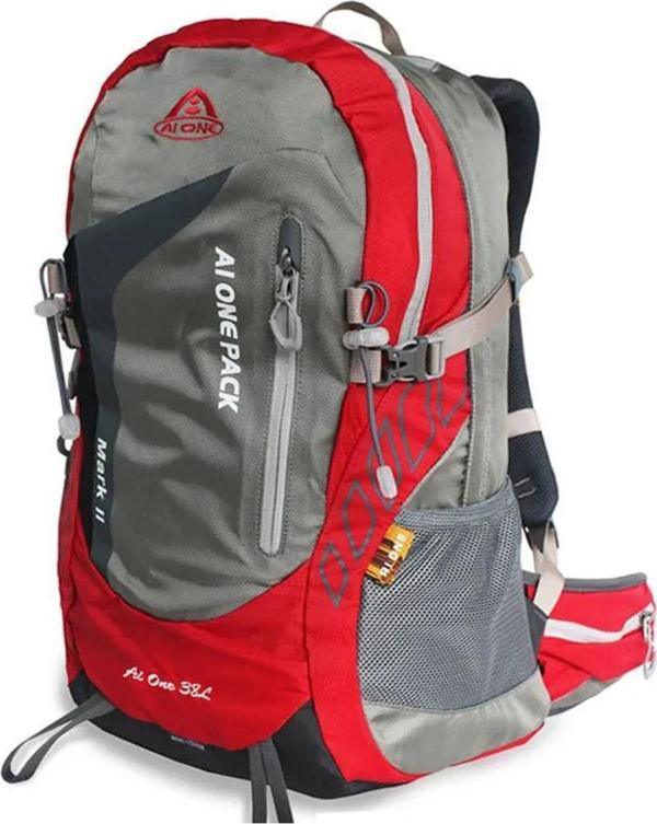 Outdoor Kamp, Bisiklet ve Yürüyüş Sırt Çantası (38 Litre) Gri 9996 - Image 1