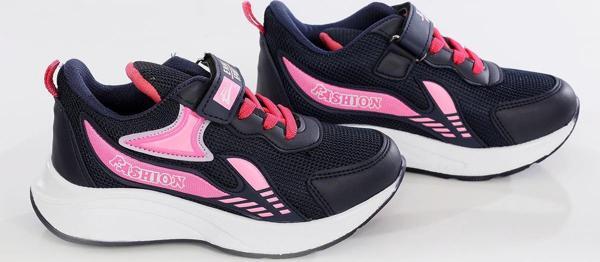 Ensi Çocuk Spor Ayakkabı EN10600 Lacivert/Pembe - Image 1