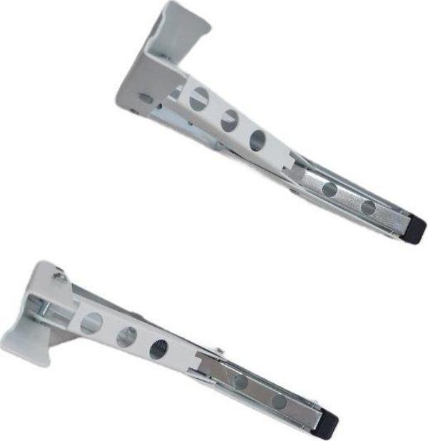 ŞEN METAL Mandallı Katlanabilir Masa Konsolu beyaz 30cm (1çift) - Image 1