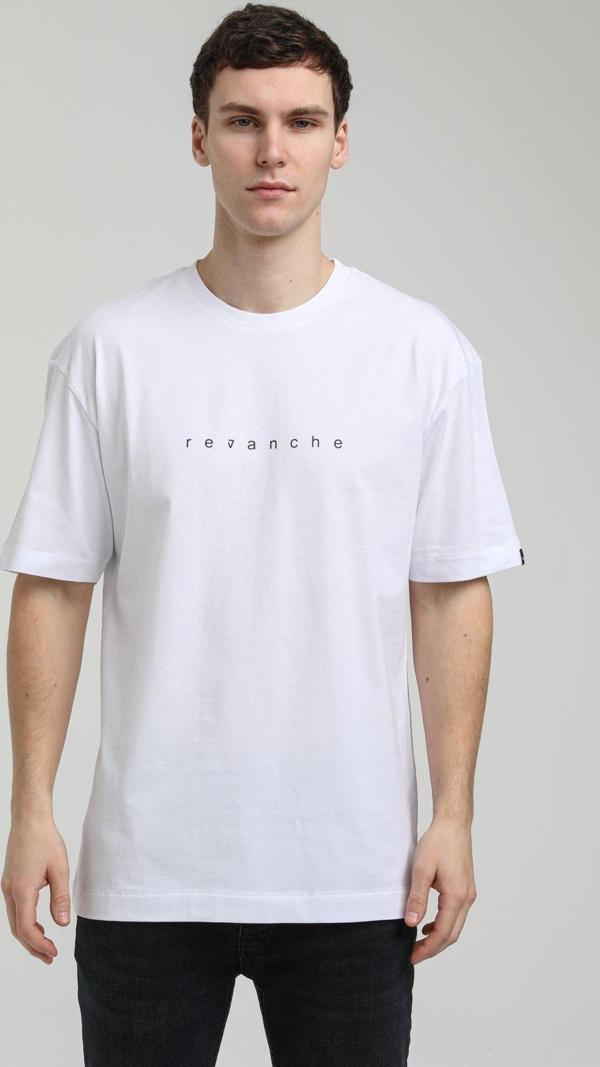 Bisiklet Yaka Beyaz Slim Fit Tişört 23SSM20334 - Image 1
