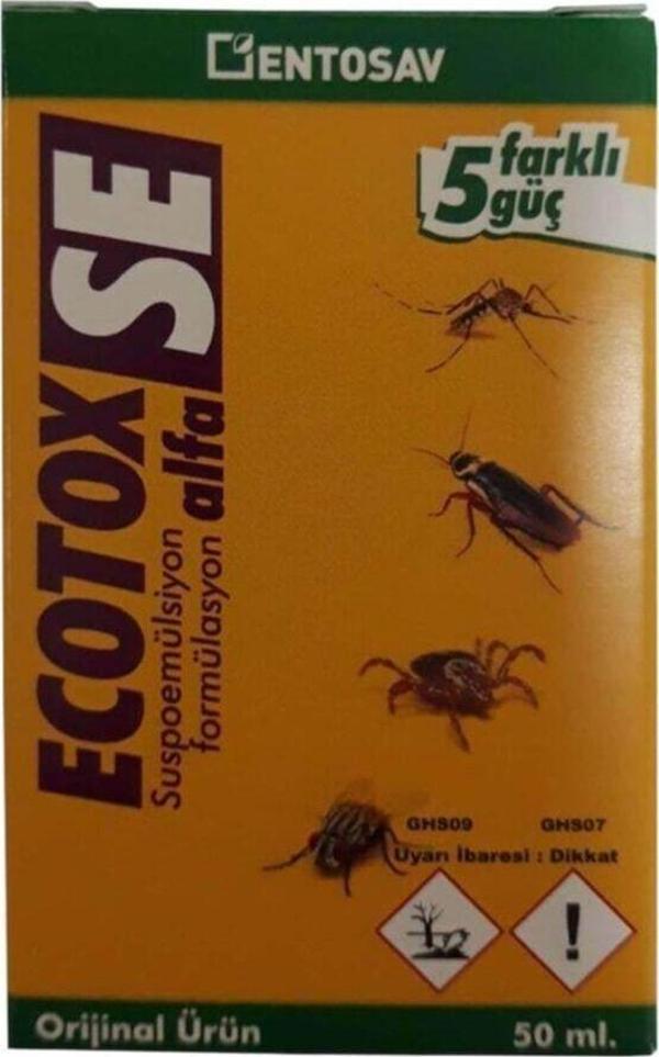 ENTOSAV Ecotox Alfa Se 50 Ml Kene Sivrisinek Karasinek Hamam Böceği Ilacı - Image 1