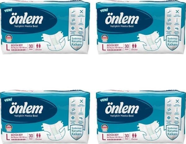 ÖNLEM Belbantlı Yetişkin Bezi 120 Adet L - Image 1