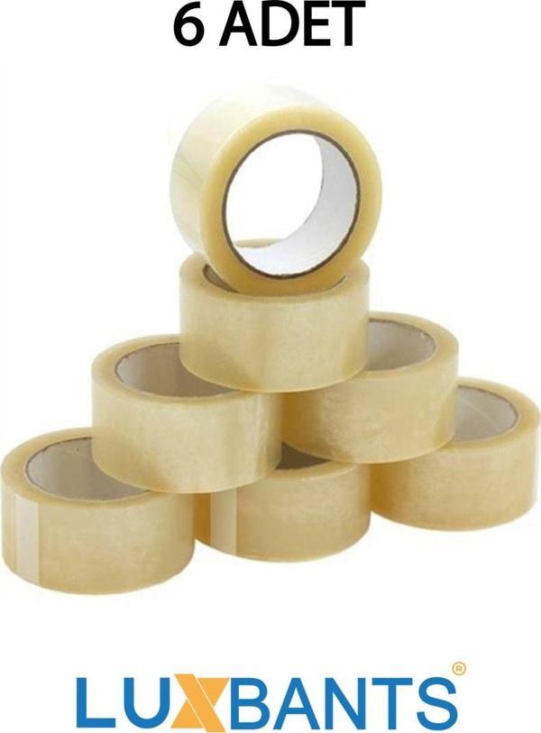 LuxBants 6 Adet 45mm x 80 Metre Koli Bandı - Image 1