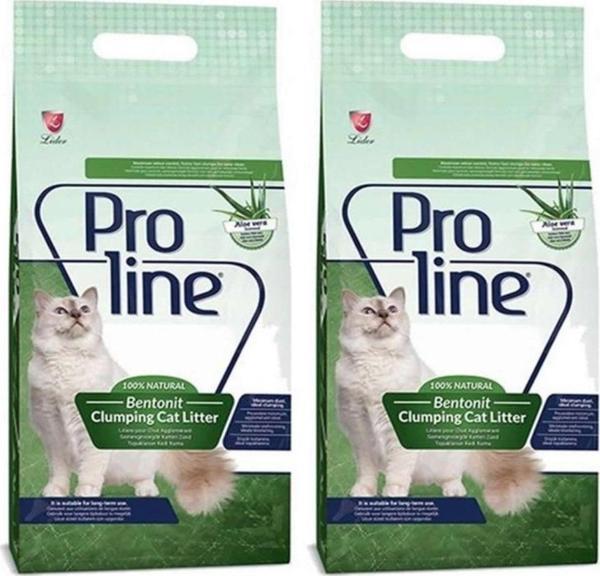 Proline Topaklanan Ince Aloe Veralı Kedi Kumu 5Lt 2 Adet - Image 1