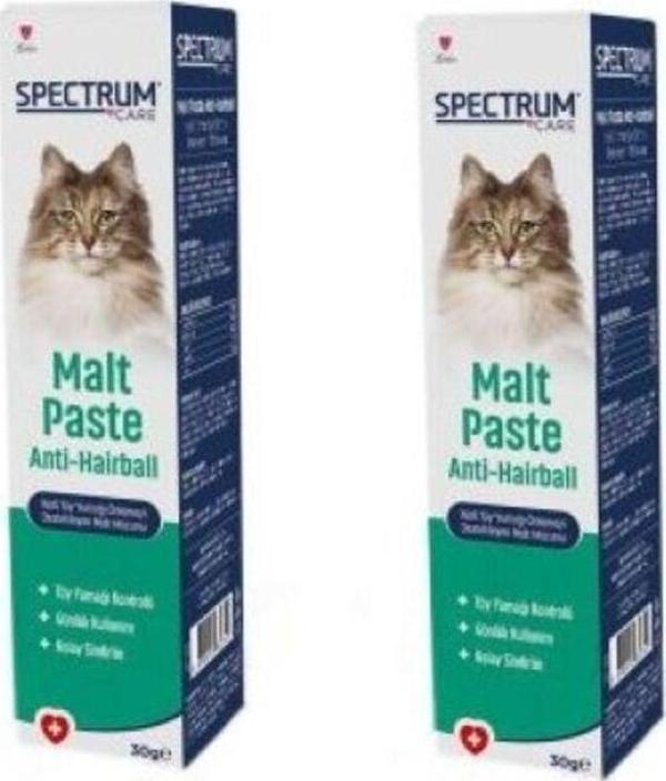 Spectrum Kedi Tüy Yumağı Önlemeyi Destekleyen Malt Macunu 30Gr X 2 Adet - Image 1