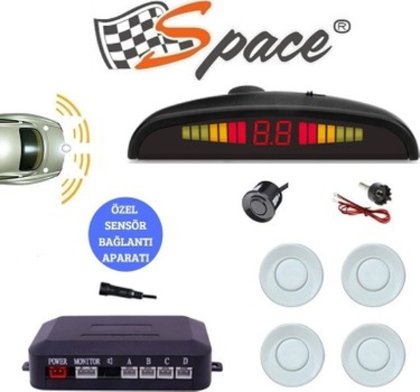 Park Sensörü Türkçe Sesli 22Mm Beyaz / Gupr19-B - Image 1