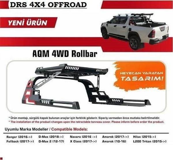 Mitsubishi L200 Uyumlu Triton 2015-Rollbar Drs 4X4 Offroad - Image 1