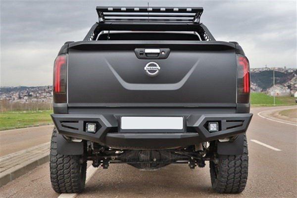 Nissan Navara Uyumlu 2016+ Arka Demir Tampon Aqm-M20 - Image 1