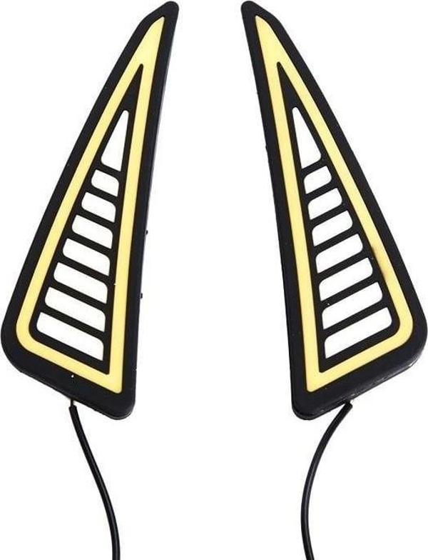 Sinyalli Gündüz Ledi Cob Ledli Beyaz/Sarı/ Laam313 - Image 1