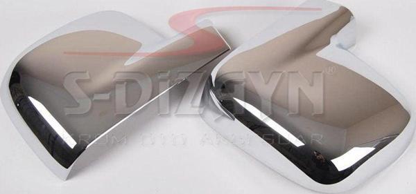 Volkswagen T5 Uyumlu Transporter ABS Krom Ayna Kapağı 2 Parça 2003-2010 - Image 1
