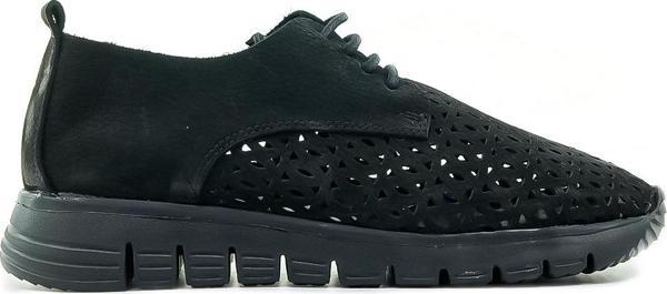 Mammamia Kadın Hakiki Deri Comfort Casual Günlük Ayakkabı (36-40) 24y D24ya-3895 Z Siyah Nubuk - Image 1