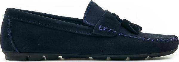Yaşar Kaşlı Erkek Hakiki Deri Püskül Detaylı Loafer Günlük Ayakkabı (40-44) 24y Ykd-jersey M Lacivert Süet - Image 1