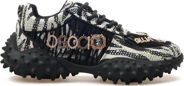 Kadın Taş Detaylı Sneaker Günlük Ayakkabı 25y 25y338 Z Siyah - Image 1