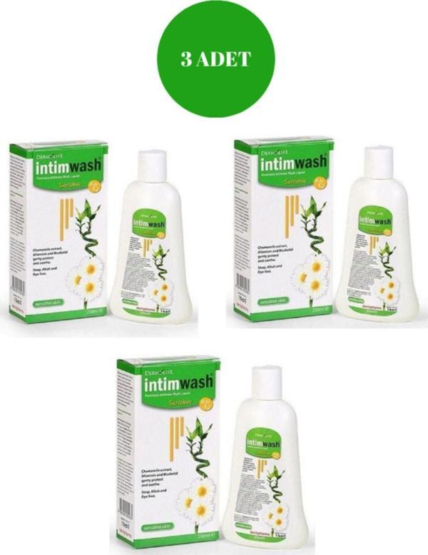 Dermolife Intim Wash Sensitive 200 Ml (3Adet) - Image 1