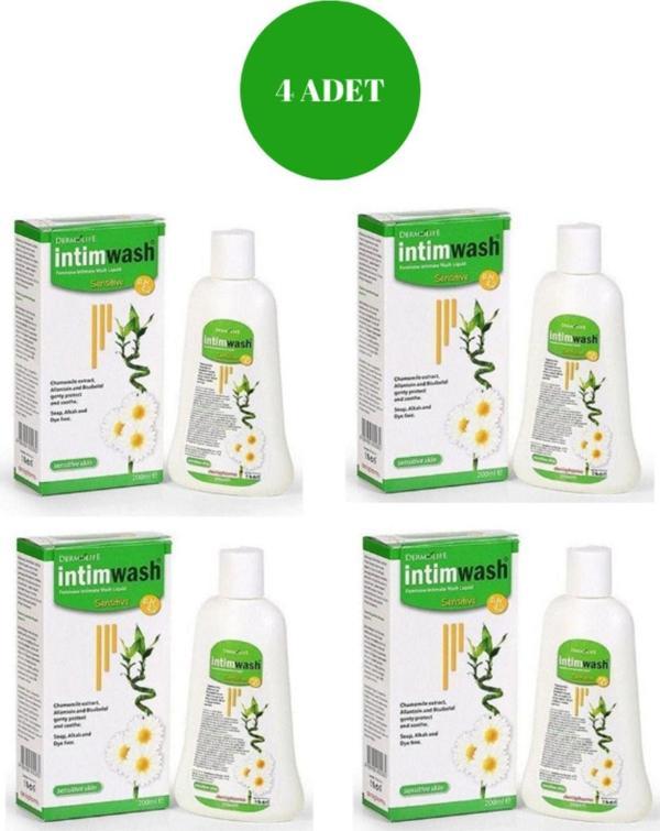 Dermolife Intim Wash Sensitive 200 Ml (4Adet) - Image 1
