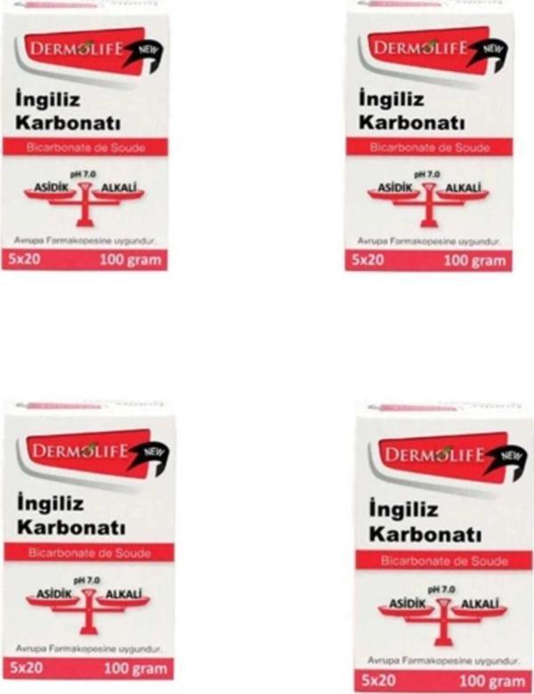 Dermolife İngiliz Karbonatı 100 Gr 4 Adet - Image 1