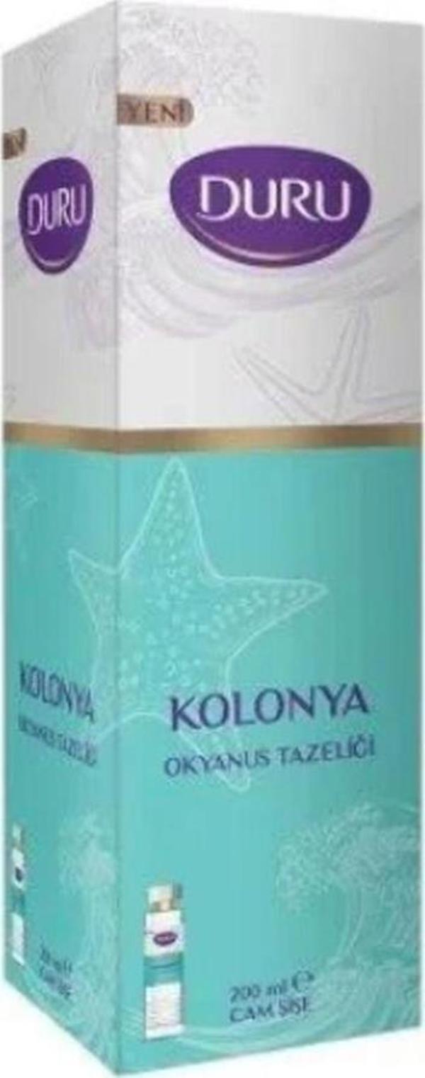 Duru Okyanus Tazeliği Kolonya Cam Şişe 200 Ml - Image 1