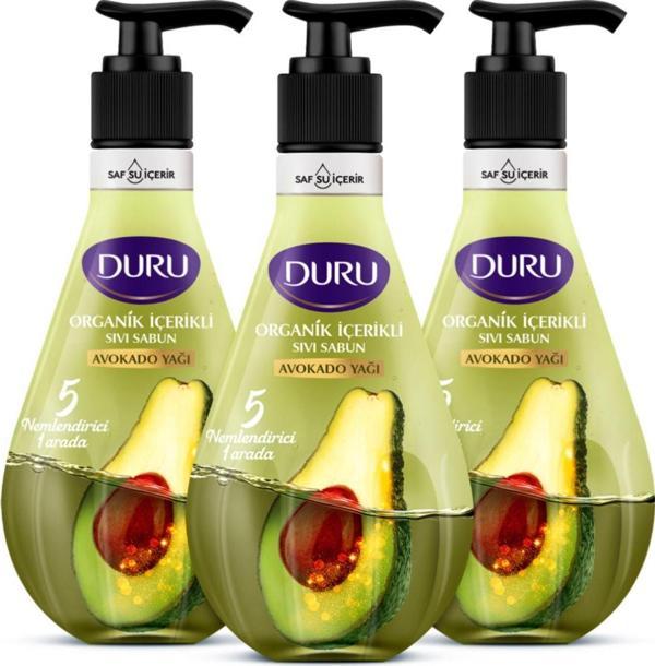 Duru Organik Içerikli Avokado Sıvı Sabun 3X500Ml - Image 1