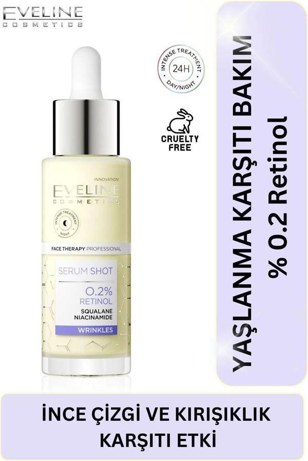 Eveline Cosmetics % 0.2 Retinol + Skualen + Niasinamid   Serum 30 Ml - Image 1
