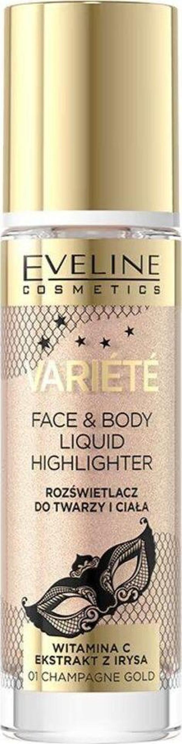 Eveline Cosmetics Variete Likit Vegan Highlighter 01 Champagne Gold 30Ml - Image 1