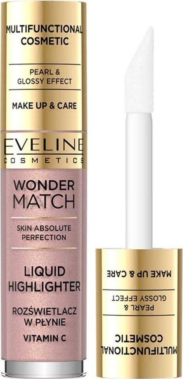 Eveline Cosmetics Wonder Match C Vitamini İçeren Likit Vegan Highlighter No 01 4,5Ml - Image 1
