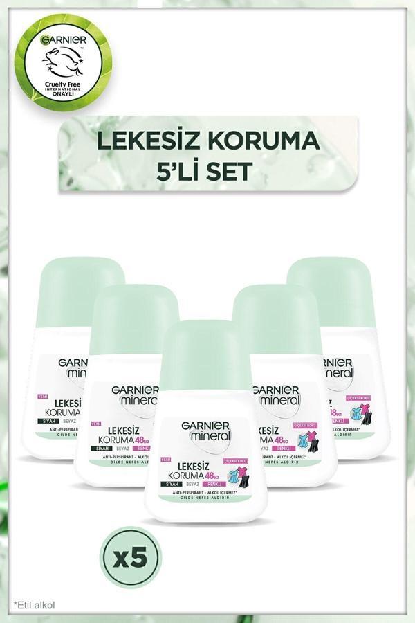 Garnier 5'Li Mineral Lekesiz Koruma Roll-On Deodorant Seti - Image 1