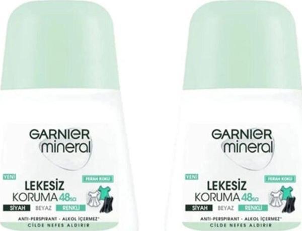 Garnier Mineral Lekesiz Koruma Ferah Koku Anti Perspirant Roll On 50Ml 2 Adet - Image 1