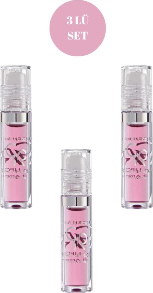 Golden Rose Roll On Lipgloss No:01 Strawberry 3Lü Meyveli Dudak Parlatıcısı - Image 1