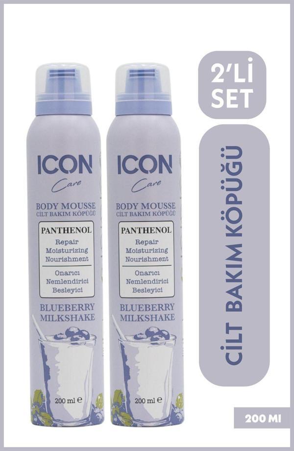 Icon Care Cilt Bakım Köpüğü Blueberry & Mılkshake 2'Li Set - Image 1